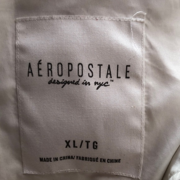 new aeropostale white fur jacket - Picture 2 of 3